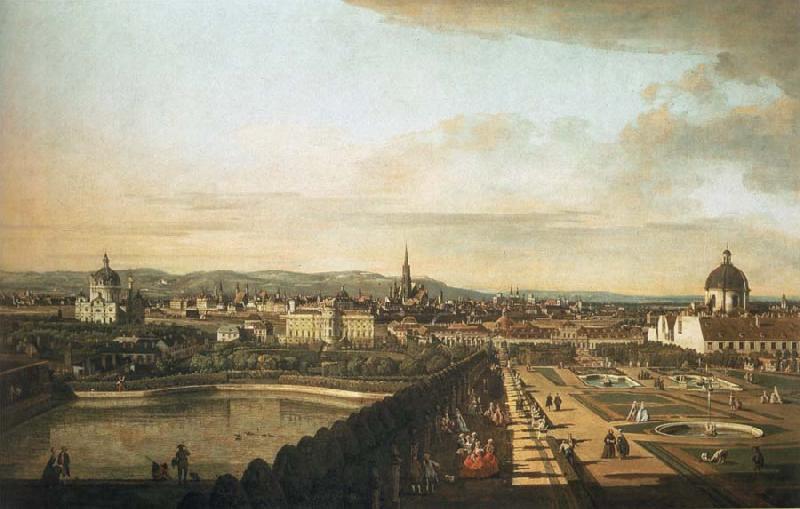 Bernardo Bellotto Vienna,Seen from the Belvedere Palace France oil painting art